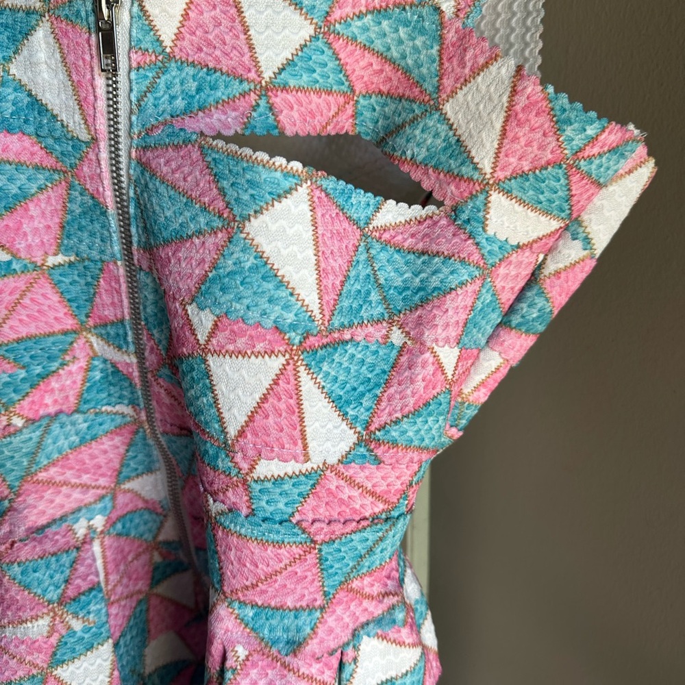 Colorful Geometric Pattern Dress - Picture 3 of 3